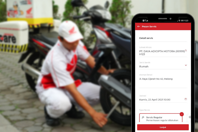 Servis Di Pakai Aplikasi Daya Auto